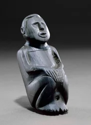 Pipa de efigie masculina, 1100-1300